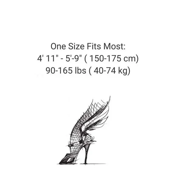 Striped Stockings Womens OS One Size Black and White Thigh High Novelty Hosiery - Picture 2 of 9